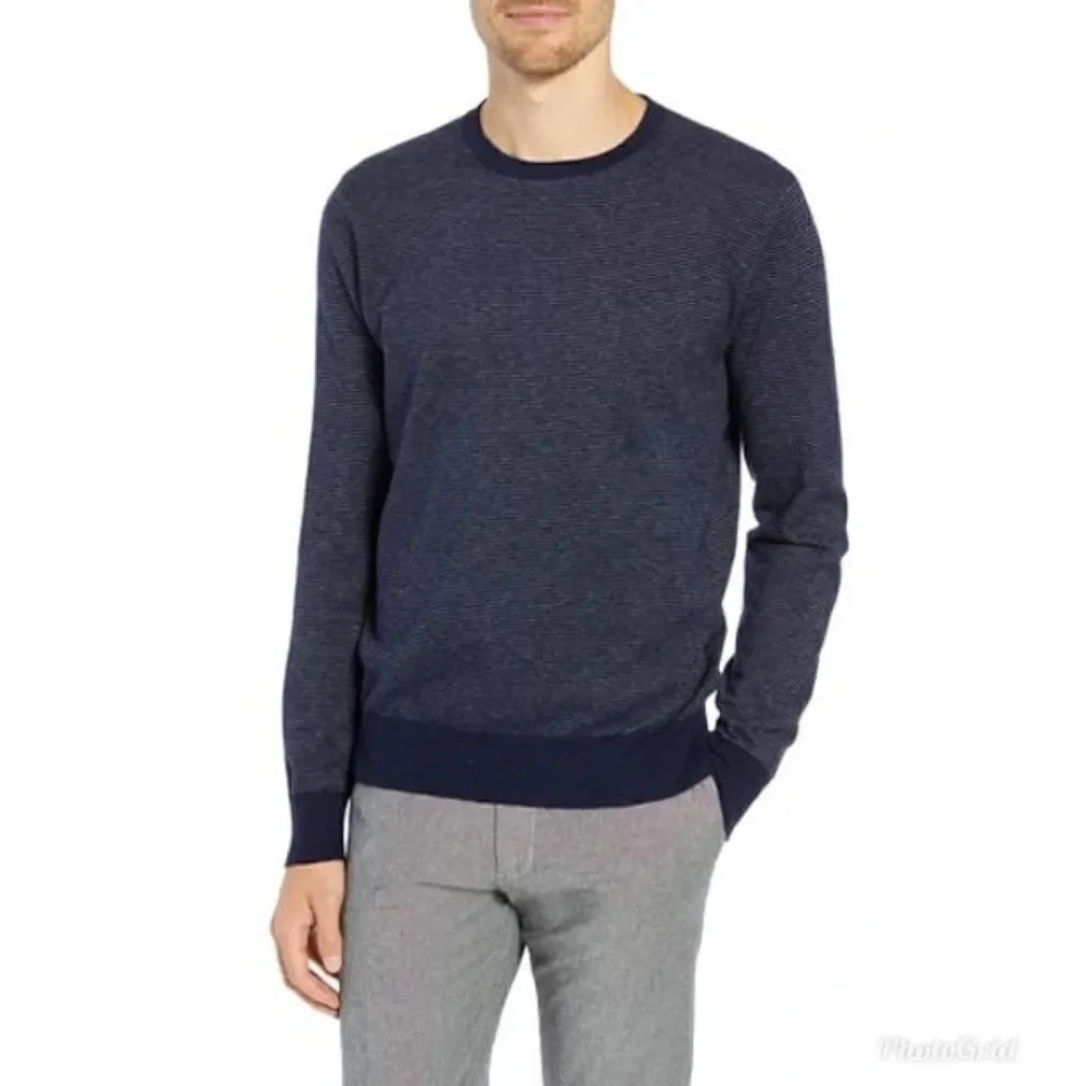 J.Crew Cotton Cashmere piqué crewneck sweater in birdseye stitch